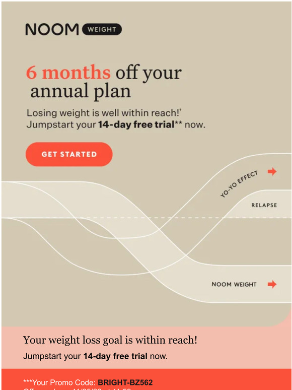 noom 😱 Get 6 months free with your annual plan 😱 Milled