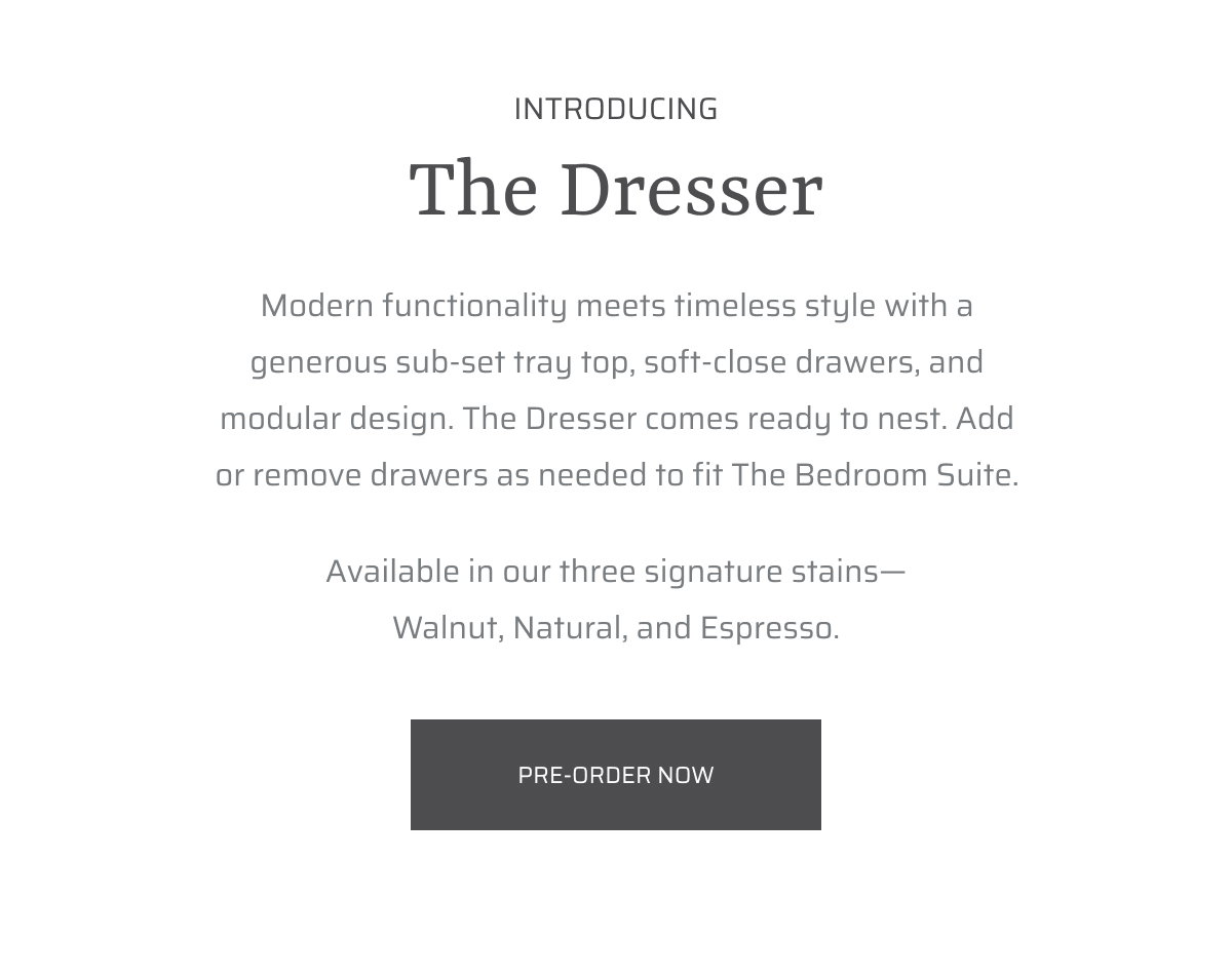 Thuma Introducing The Dresser. Milled