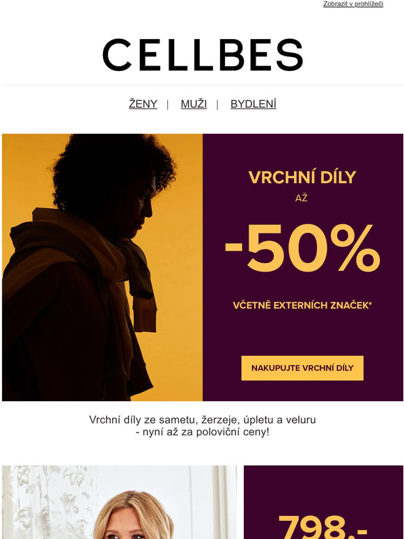 BLACK WEEK - až 50 % na vrchní díly*