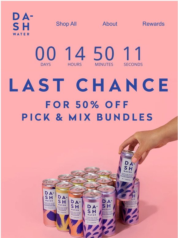 Last Chance to Get 50% off Pick & Mix Bundles