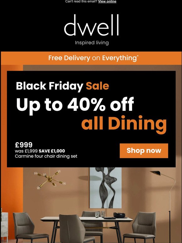 Fancy up to 50% off all dining sets?