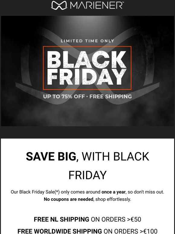 Big savings with Black Friday | up to 75% off