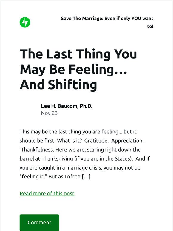 [New post] The Last Thing You May Be Feeling… And Shifting