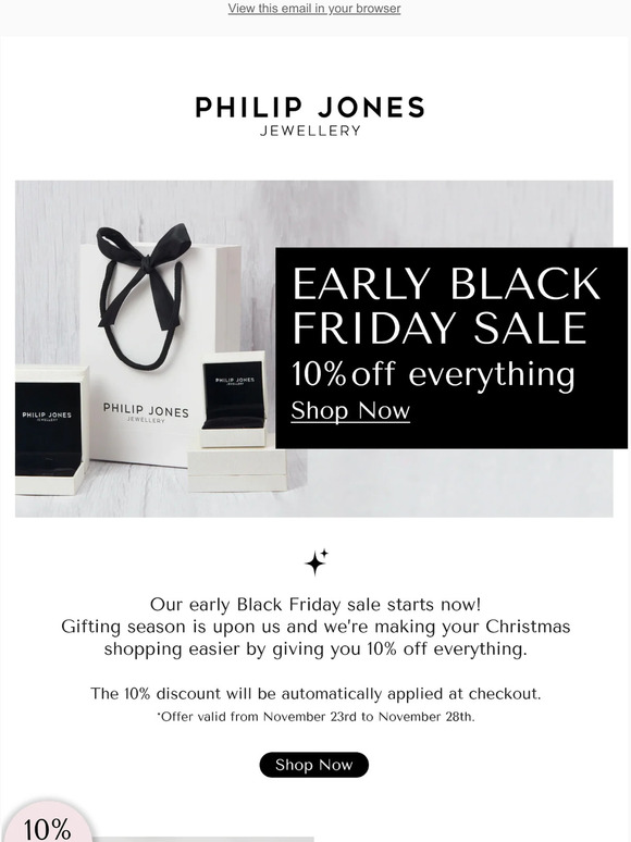 10% off everything 🙌