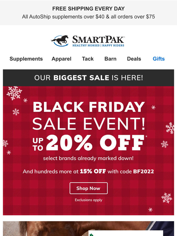 SmartPak Equine Our Biggest Sale Of The Year Starts NOW Milled