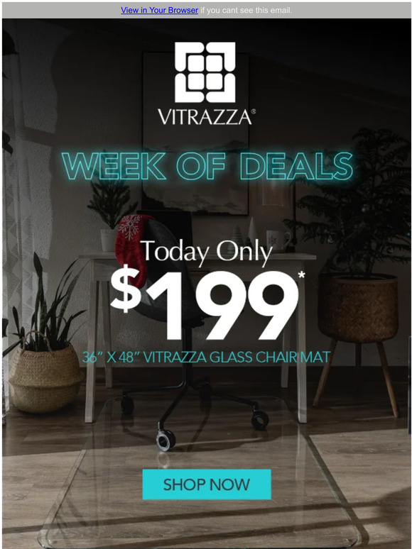 Vitrazza One Day Only Brava Collection price reduction Milled