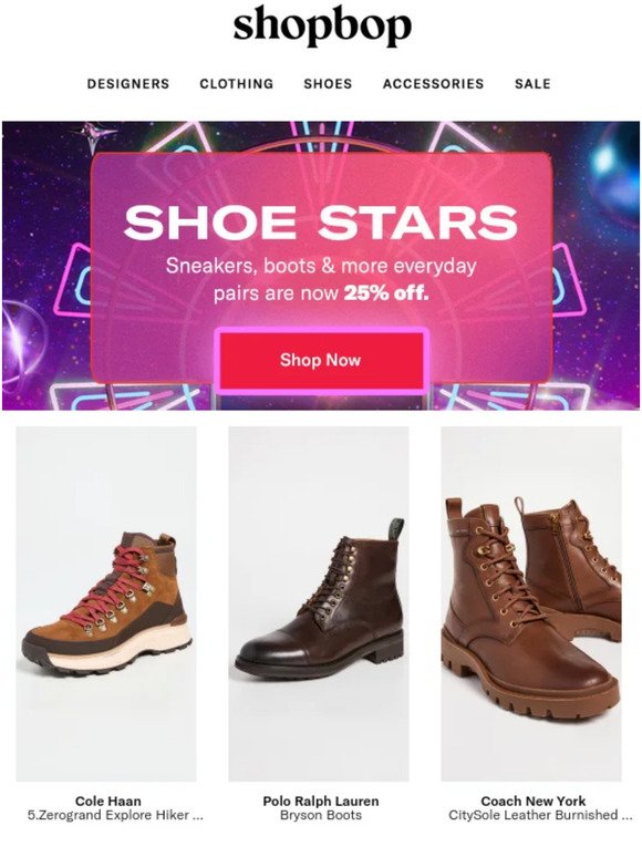 These shoes are now 25% off
