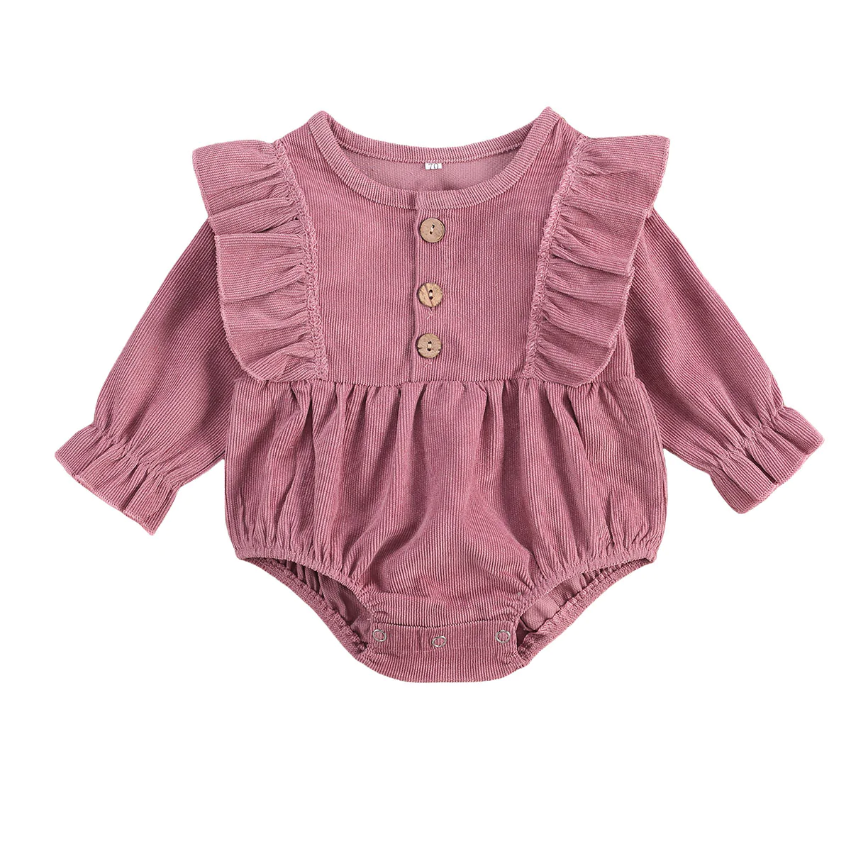 Image of Ruffle Long Sleeve Bodysuit