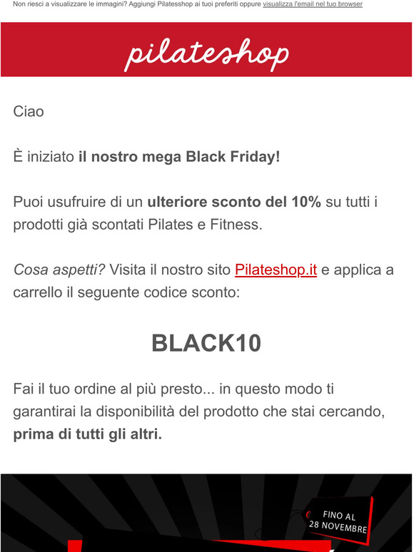Il Black Friday inizia adesso 😍
