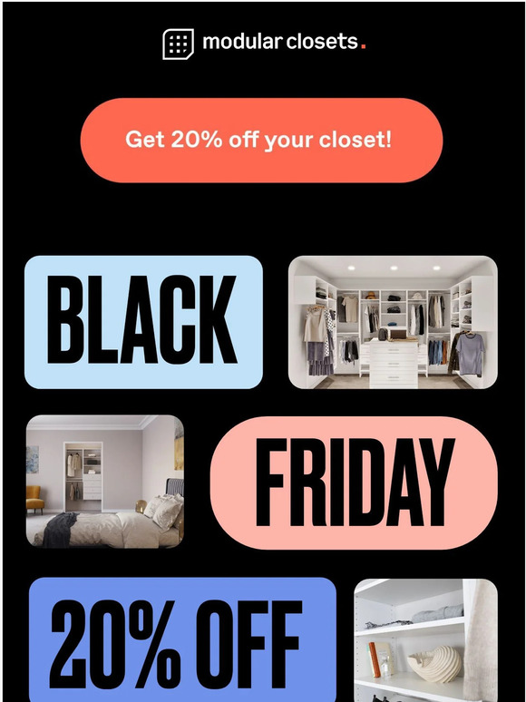 Modular Closets Check out these stunning closets 👉 Milled