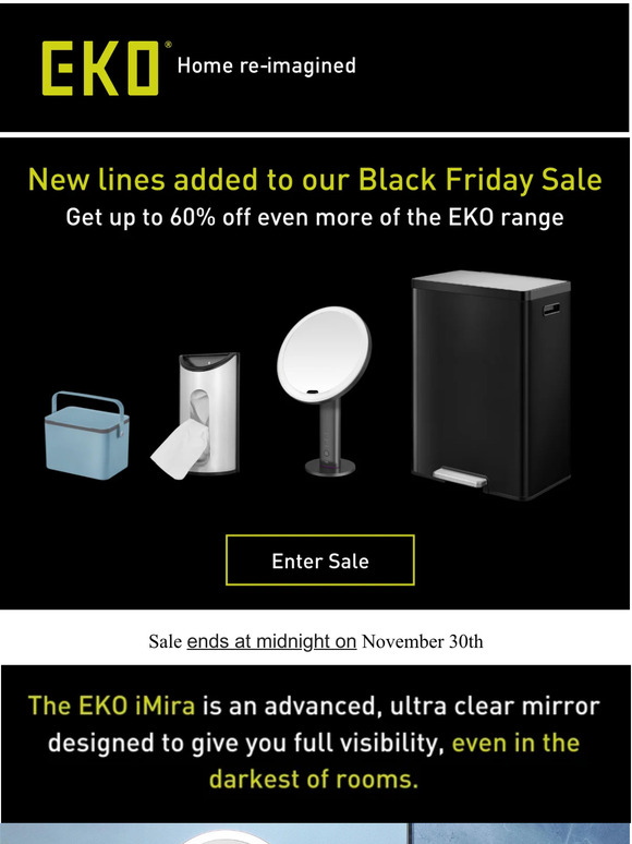 New lines added to the EKO Black Friday Sale 👀