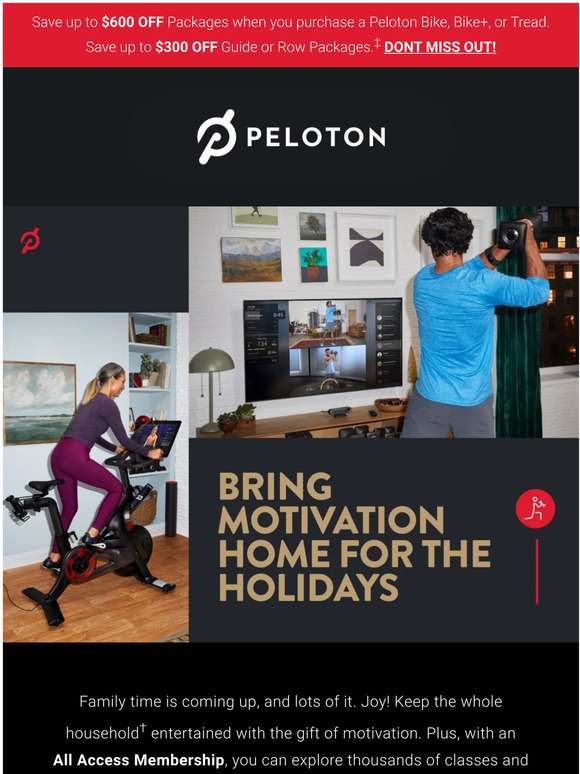 Peloton Tread ICYMI Our Black Friday offer just got better Milled