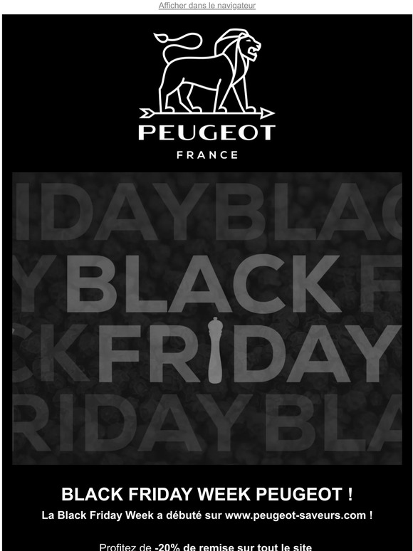 ⚫ BLACK FRIDAY  : -20% sur tout le site ! ⚫