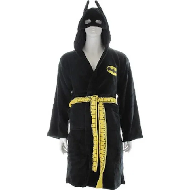 Batman Masked Hood Fleece Black Robe