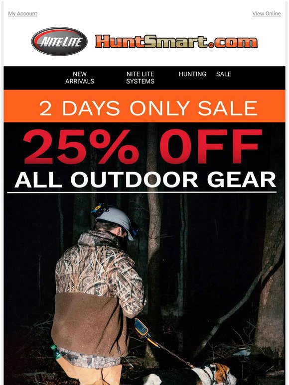 🤯 25% off Outdoor Gear >> Code Inside
