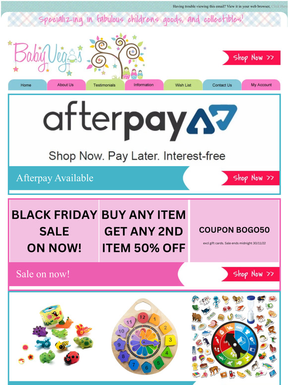 BLACK FRIDAY SALE ON NOW!