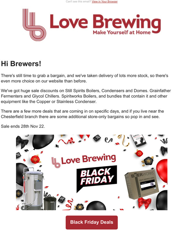 Black Friday Sale Update