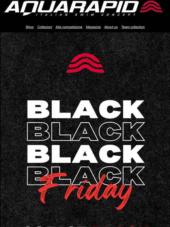 Black Friday - 30% su tutta la collezione - codice sconto BLACK 🤯