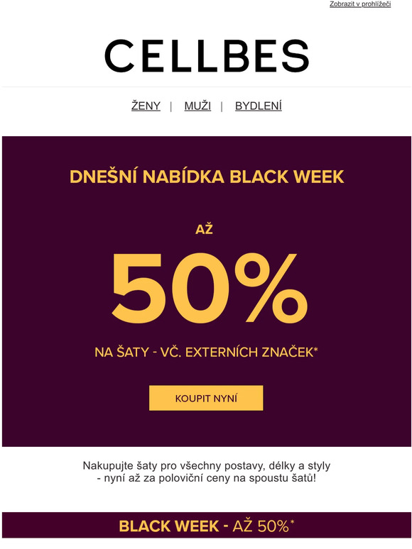 Dnešní nabídka - SLEVY až 50 % na šaty.