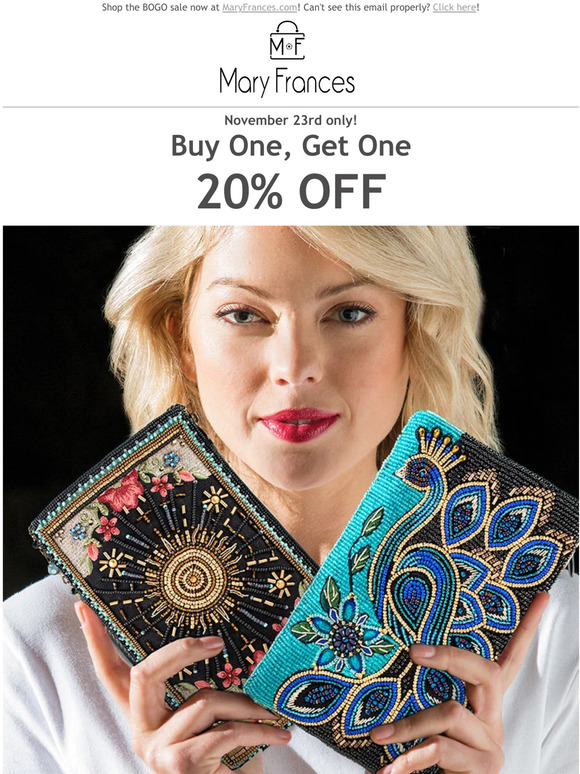 Buy One, Get One 20% OFF!🥳 1 
 Day only!