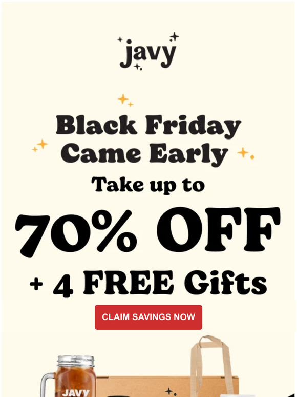 Javy Coffee 70 off just for you, friend 👉 Milled