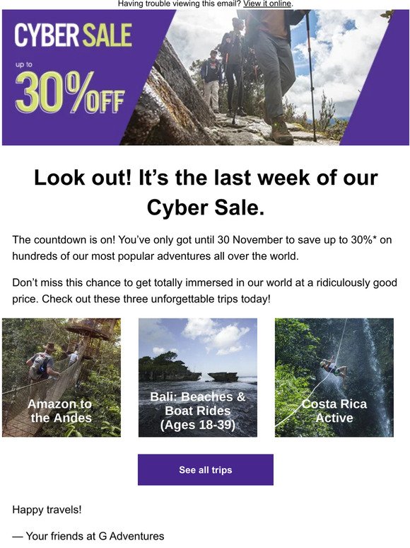 Final week for these massive Cyber savings!
