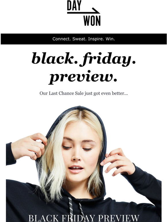 Black. Friday. Preview... 60 percent off 👀