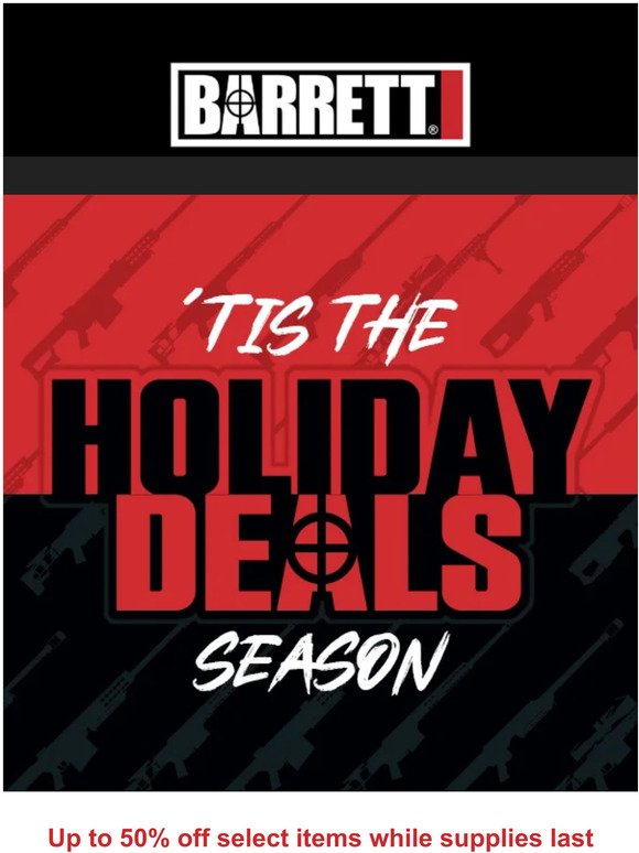 Holiday Deals going on NOW - up to 50% Off