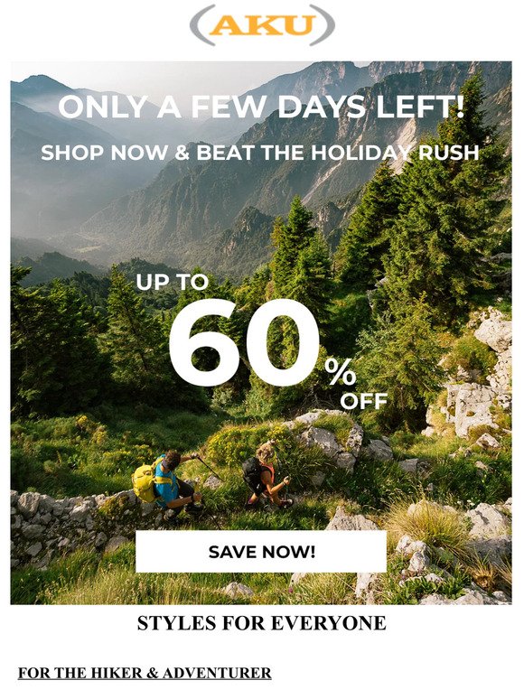 Time is Running Out, Save Up to 60%
