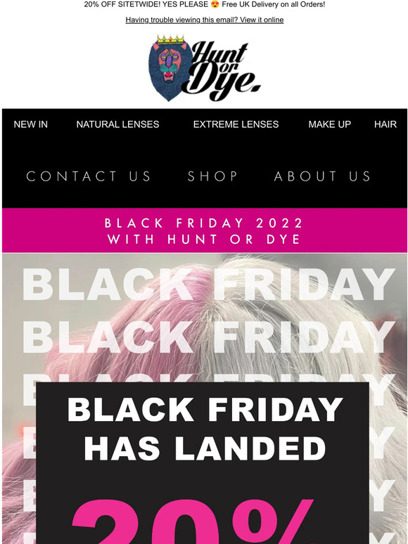 Black Friday Has Landed! Get 20% OFF SITEWIDE for a limited time only! 🖤