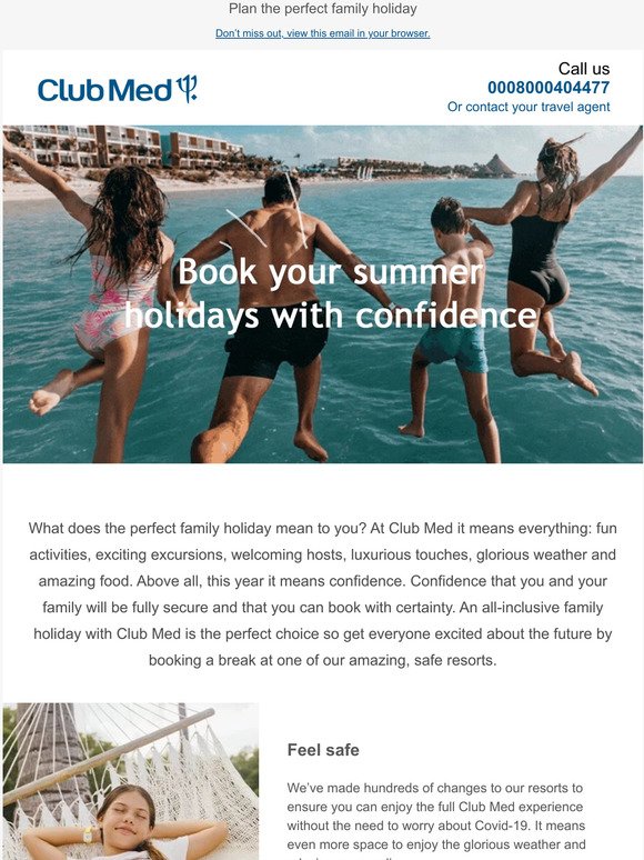 Book your Summer Holidays with Confidence 🏖️