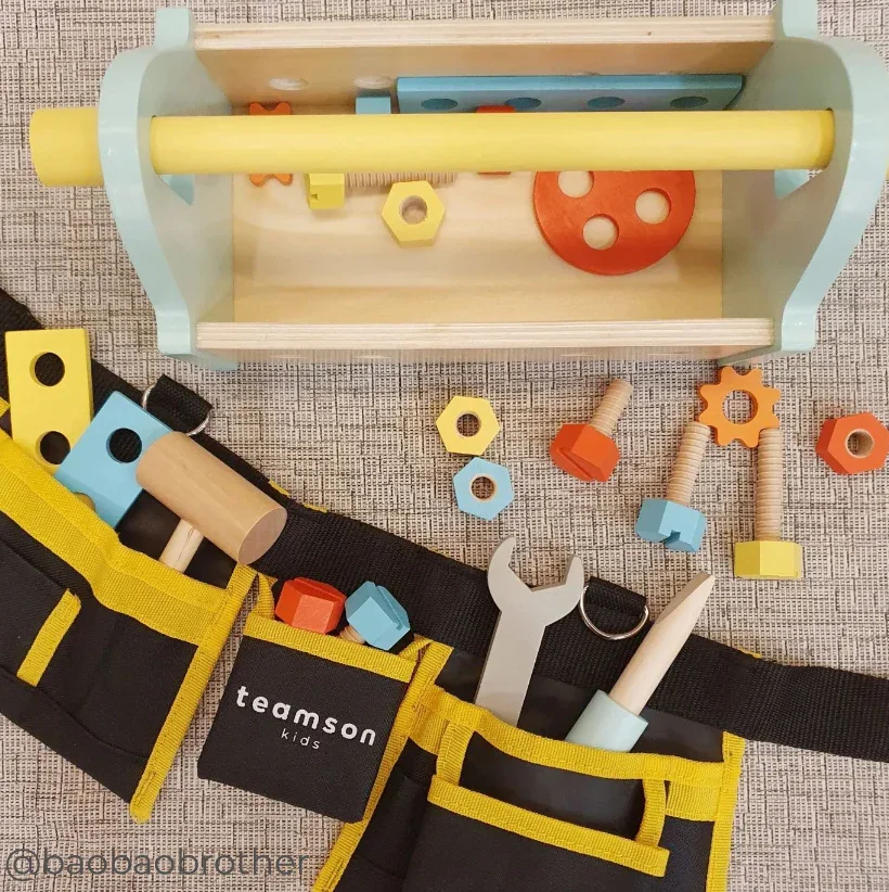 Image of  #4 Colorful Handyman Set with a Toolbox