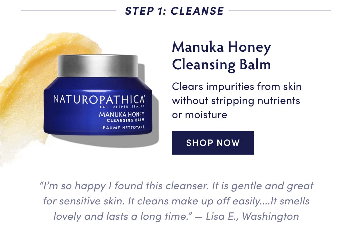 CLEANSE. MANUKA HONEY CLEANSING BALM