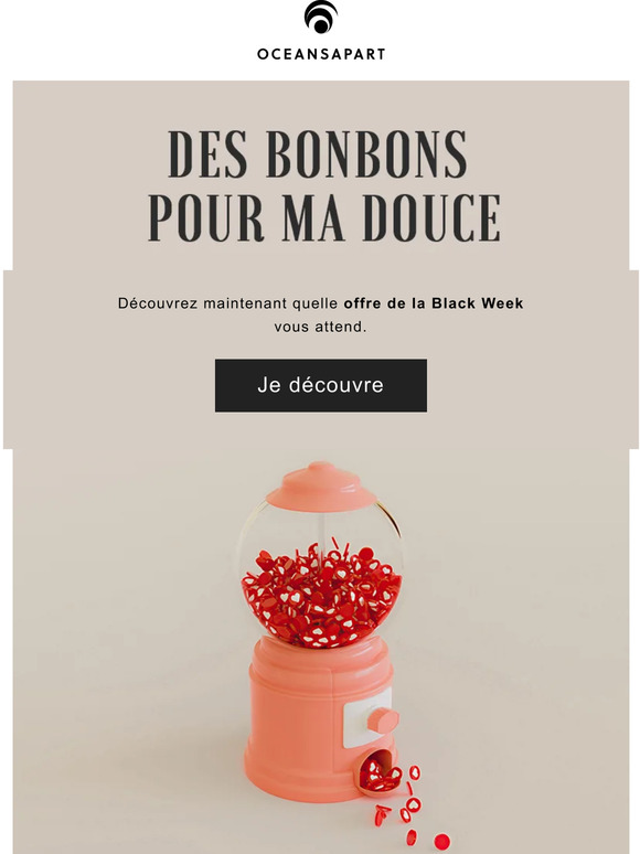 — —, la plus douce des offres de la Black Week 🍭🖤