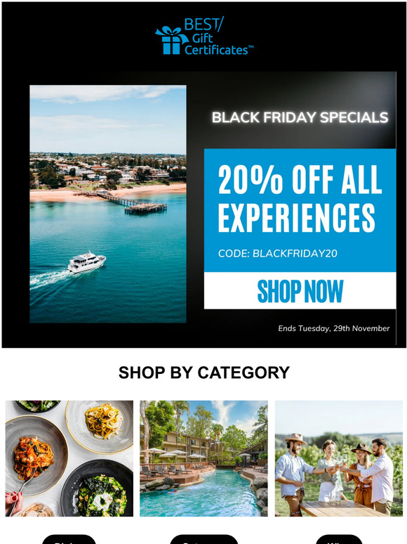 Enjoy 20% off all Experiences now!