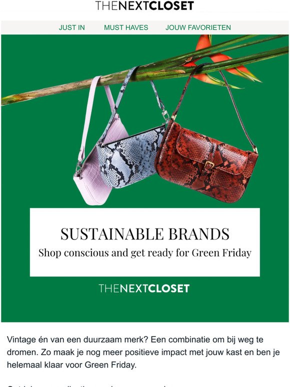 Get ready for Green Friday: shop our most wanted sustainable brands