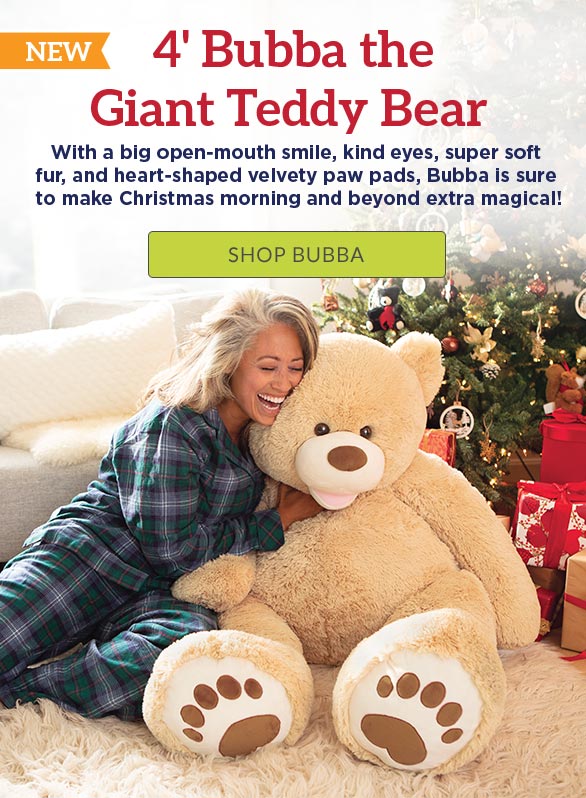 Vermont Teddy Bear Company Introducing Bubba the Giant Teddy Bear