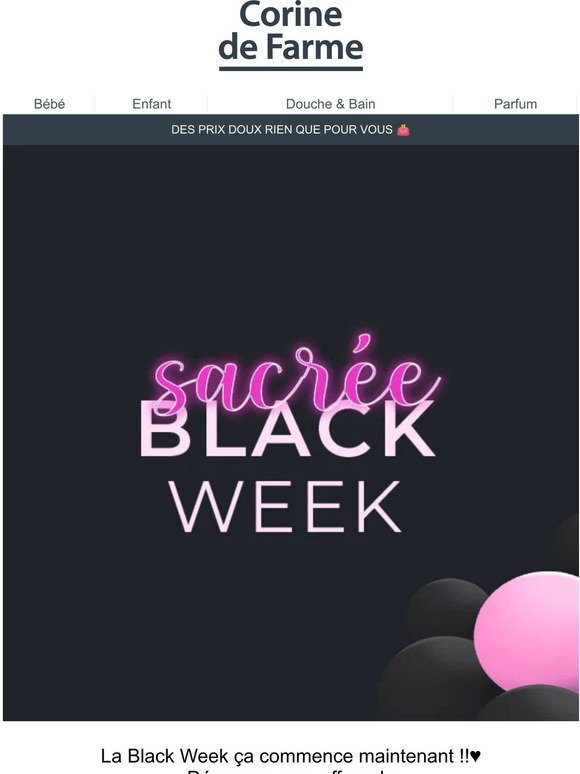 Black Week : jusqu'à -40% ! 🖤
