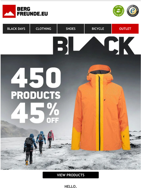 🏴 At least 45% off 450 products | BLACK WEEKEND