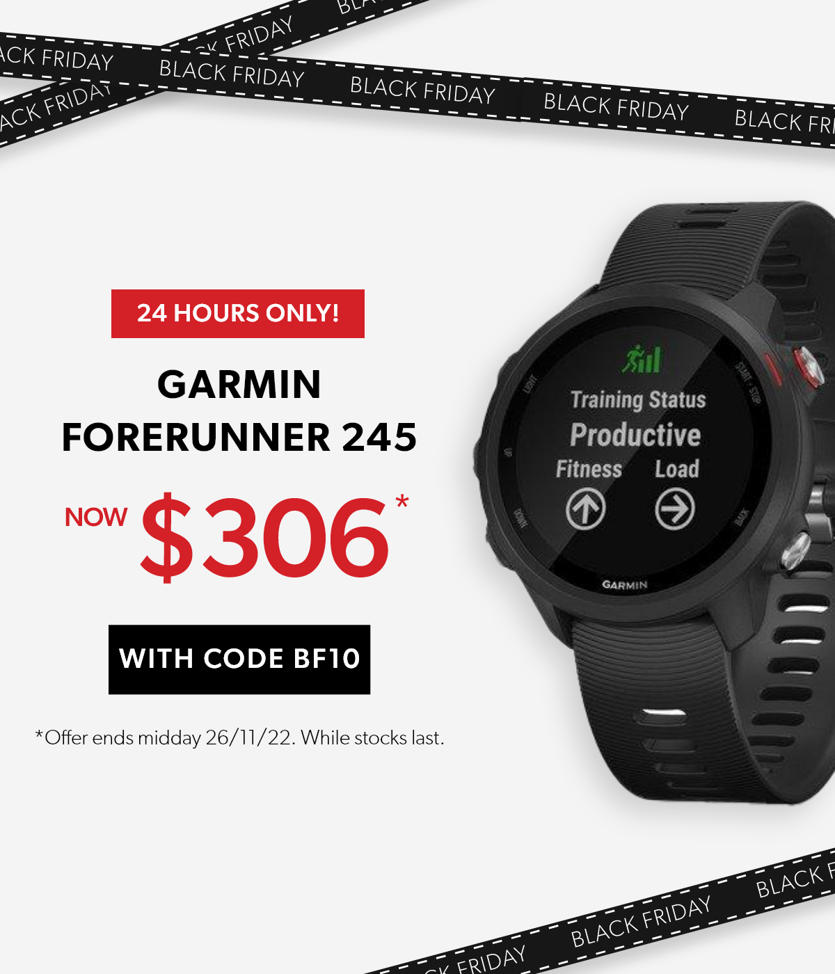 Forerunner 24 TheMarket: 🖤 24 Hours Only ⏰ Garmin Forerunner 245, only $306 with code ...