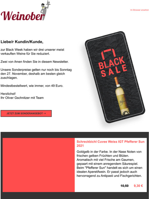 Unsere Black Week Angebote für Sie! 😍