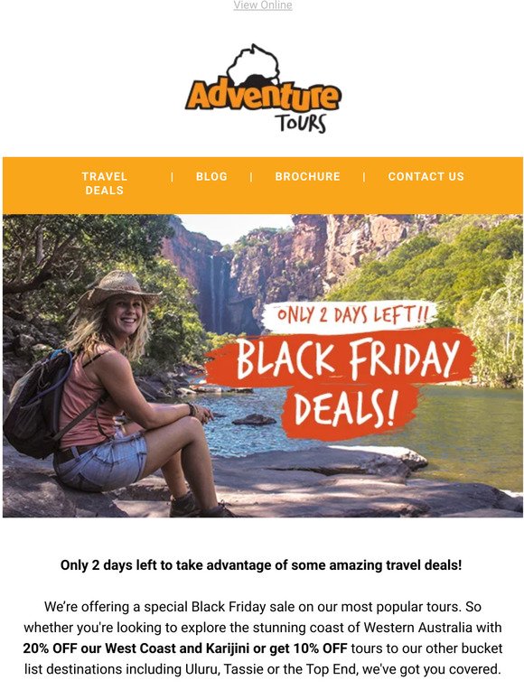 Only 2 days left to take advantage of some amazing travel deals!