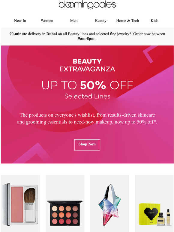 Beauty Extravaganza! Up To 50% Off Skincare, Fragrances & More