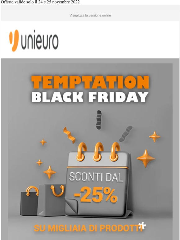 📢 SCONTI dal 25% su migliaia di prodotti, affrettati!