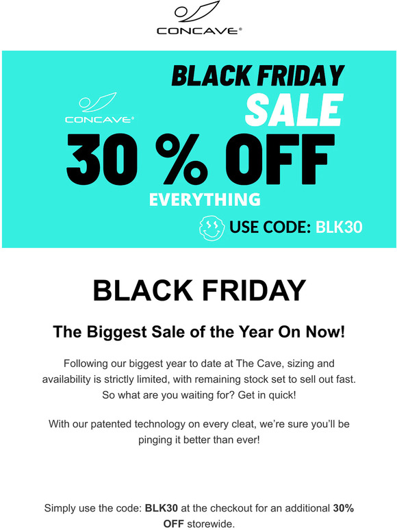 Black Friday - The Biggest Sale of the Year On Now!