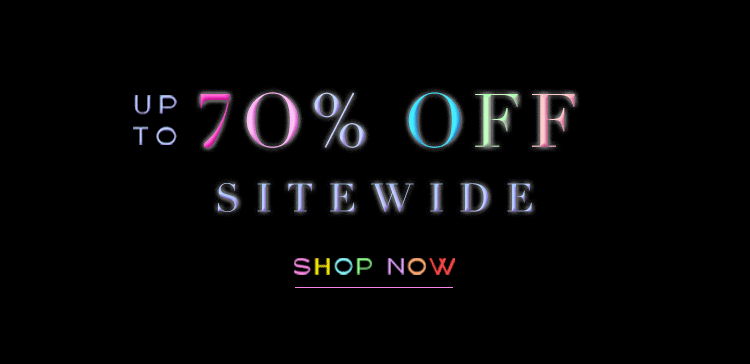 up to 70% off sitewide