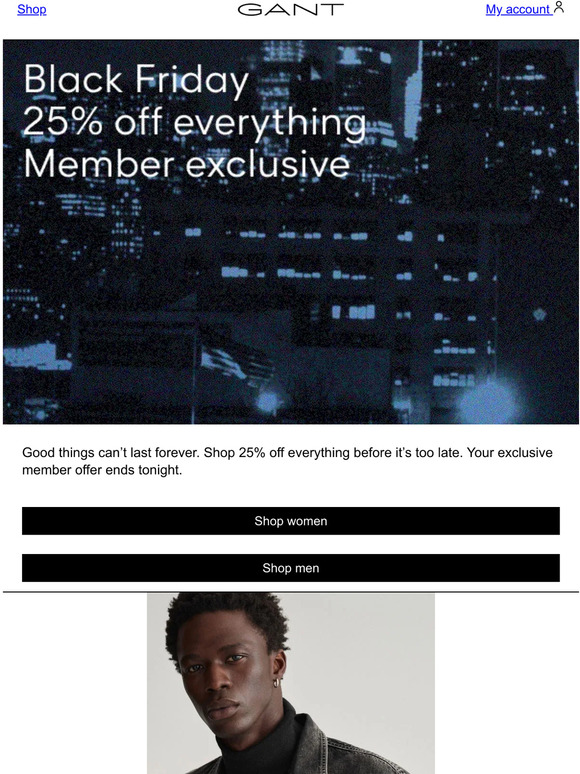 Black Friday: 25% off everything