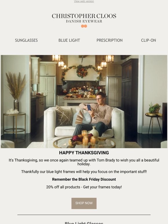 Celebrate Thanksgiving with 20% off