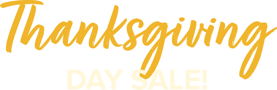 Thanksgiving day sale!