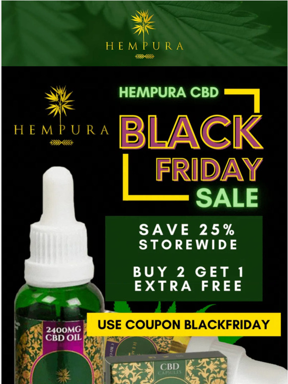 Hempura Black Friday Sales Are Here ⏰🌱